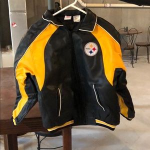 Steelers Genuine Leather Jacket - large